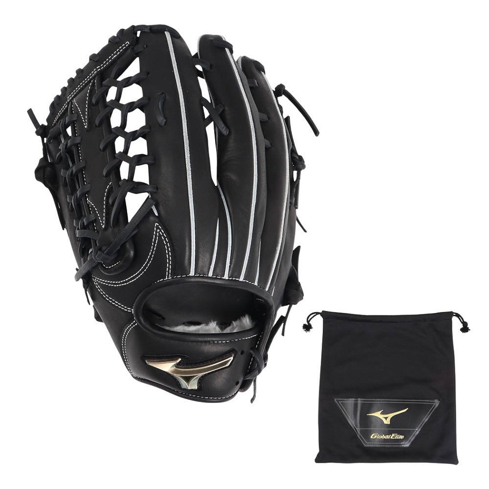 ミズノ（MIZUNO）（メンズ、レディース）【新商品】 軟式用グラブ 外野手用 野球グローブ グローバルエリート Hselection SIGNA 左投げ 1AJGR32307 09H