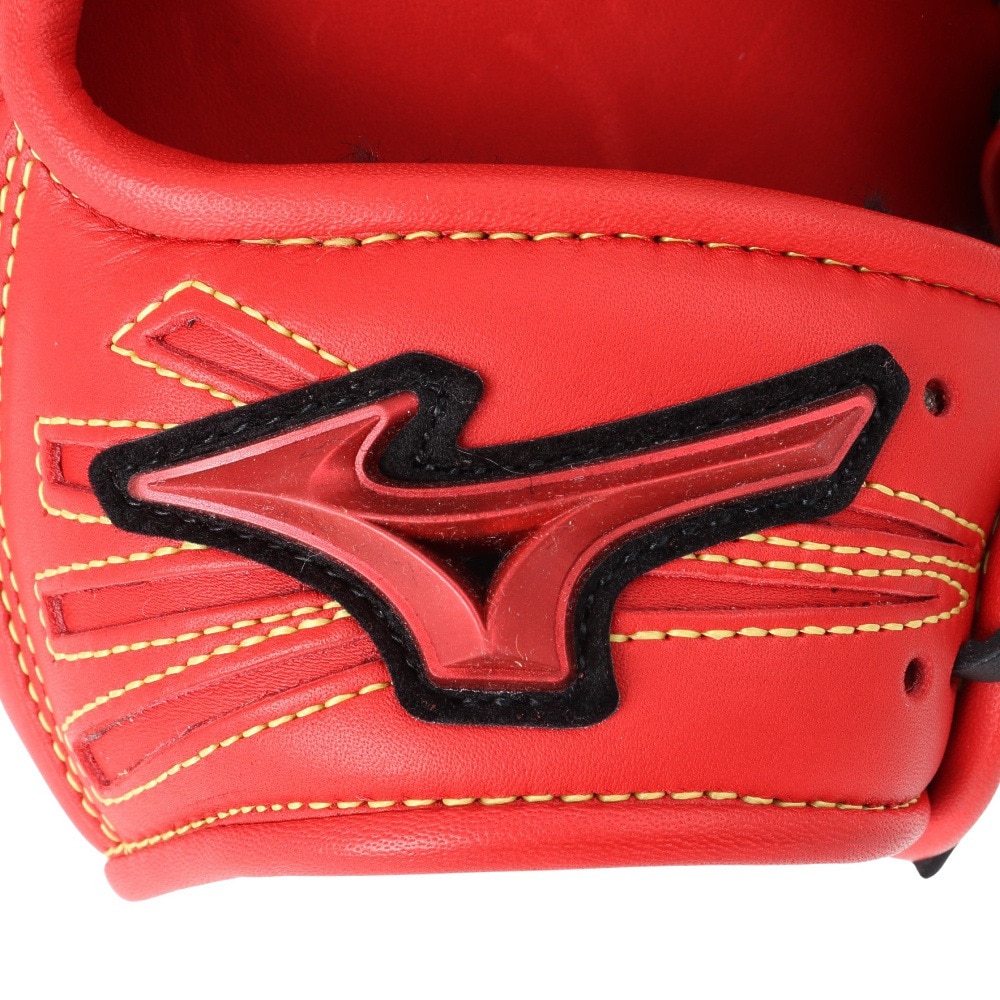 ミズノ（MIZUNO）（メンズ）軟式用グラブ 外野手用 野球グローブ 一般 ウィルドライブ レッド IBE 左投用 1AJGR32807 7009H