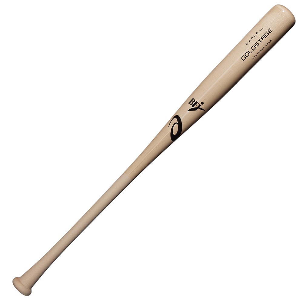 ASICS 硬式用バット 野球 一般 HB GOLDSTAGE メイプル900 84cm/900g平均 3121B306.110 ８４．０ 0 野球