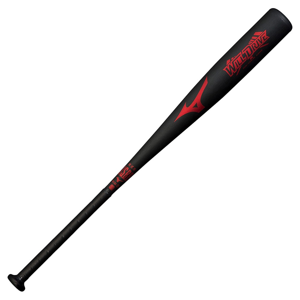 ミズノ（MIZUNO）（メンズ）軟式用バット 野球 一般 ウィルドライブ レッド 83cm/平均680g 1CJMR16083 09