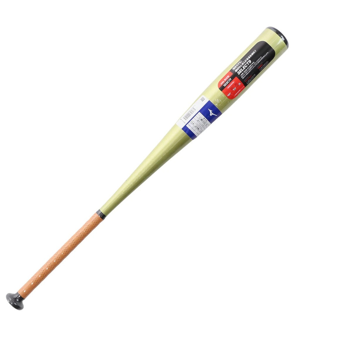 ミズノ（MIZUNO）（メンズ）軟式用バット 野球 一般 セレクトナイン 金属製 83cm/平均670g 1CJMR16283 40