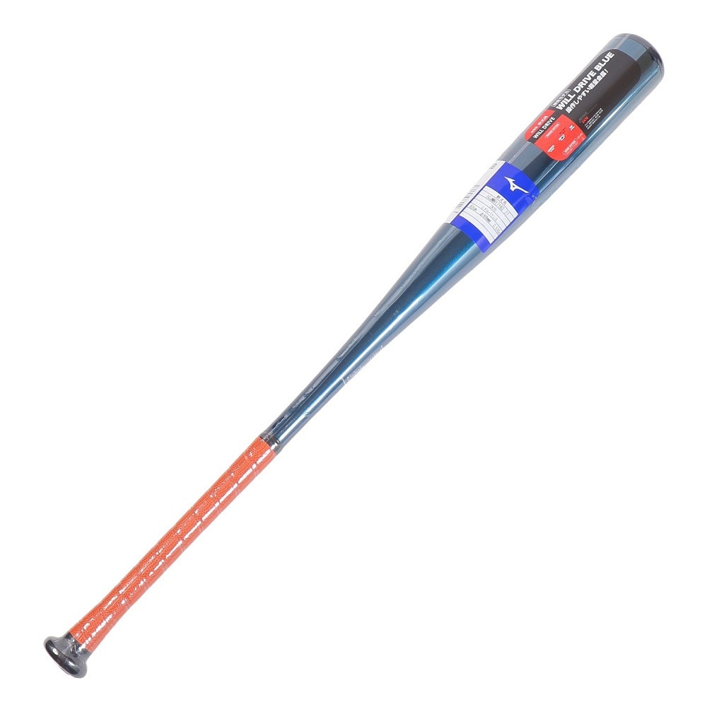 ミズノ（MIZUNO）（メンズ）軟式用バット 野球 一般 金属 ウィルドライブ ブルー 83cm/平均570g 1CJMR17183 27