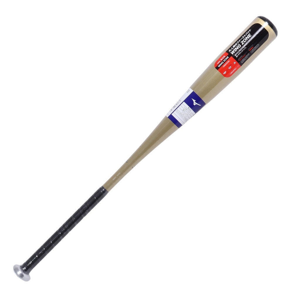 ミズノ（MIZUNO）（メンズ）軟式用バット 野球 一般 ウィングゾーン 83cm/平均660g 1CJMR17783 50