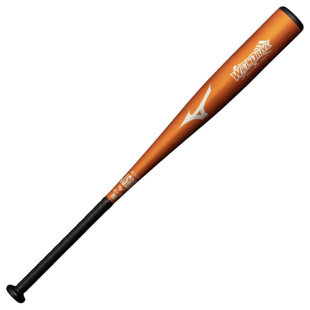 ミズノ（MIZUNO）（メンズ）軟式用金属製バット 野球 一般 ウィルドライブ レッド ミドル 82cm/平均670g 1CJMR17982 54