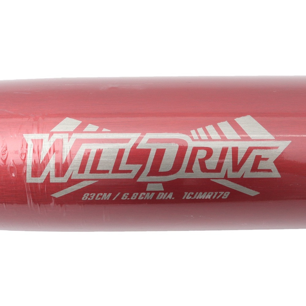 ミズノ（MIZUNO）（メンズ）軟式用金属バット 野球 一般 ウィルドライブ レッド ミドル 83cm/平均680g 1CJMR17983 62
