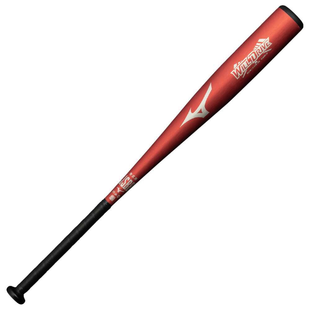 ミズノ（MIZUNO）（メンズ）軟式用金属バット 野球 一般 ウィルドライブ レッド ミドル 83cm/平均680g 1CJMR17983 62