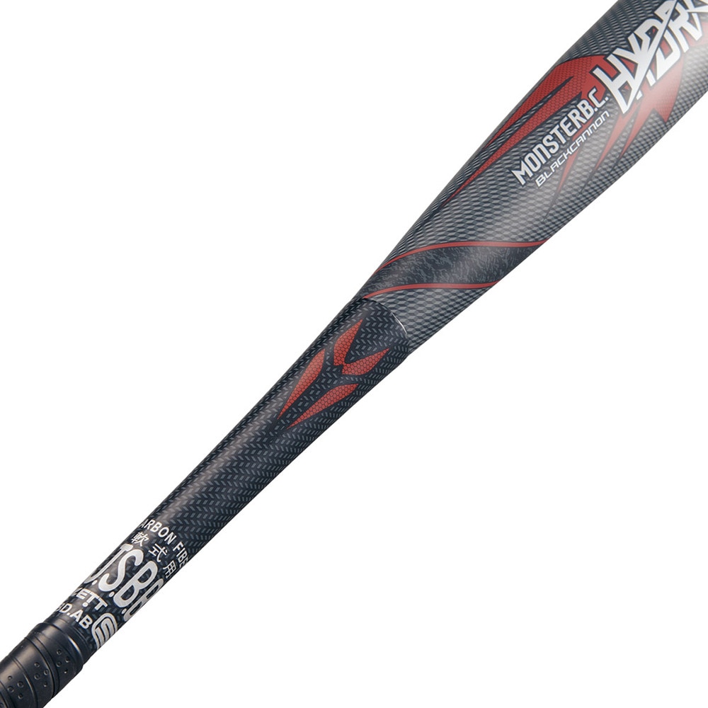 ゼット（ZETT）（メンズ）軟式用FRP製バット 野球 モンスターブラックキャノンHYDRA 84cm/750g平均 BCT31584-1900