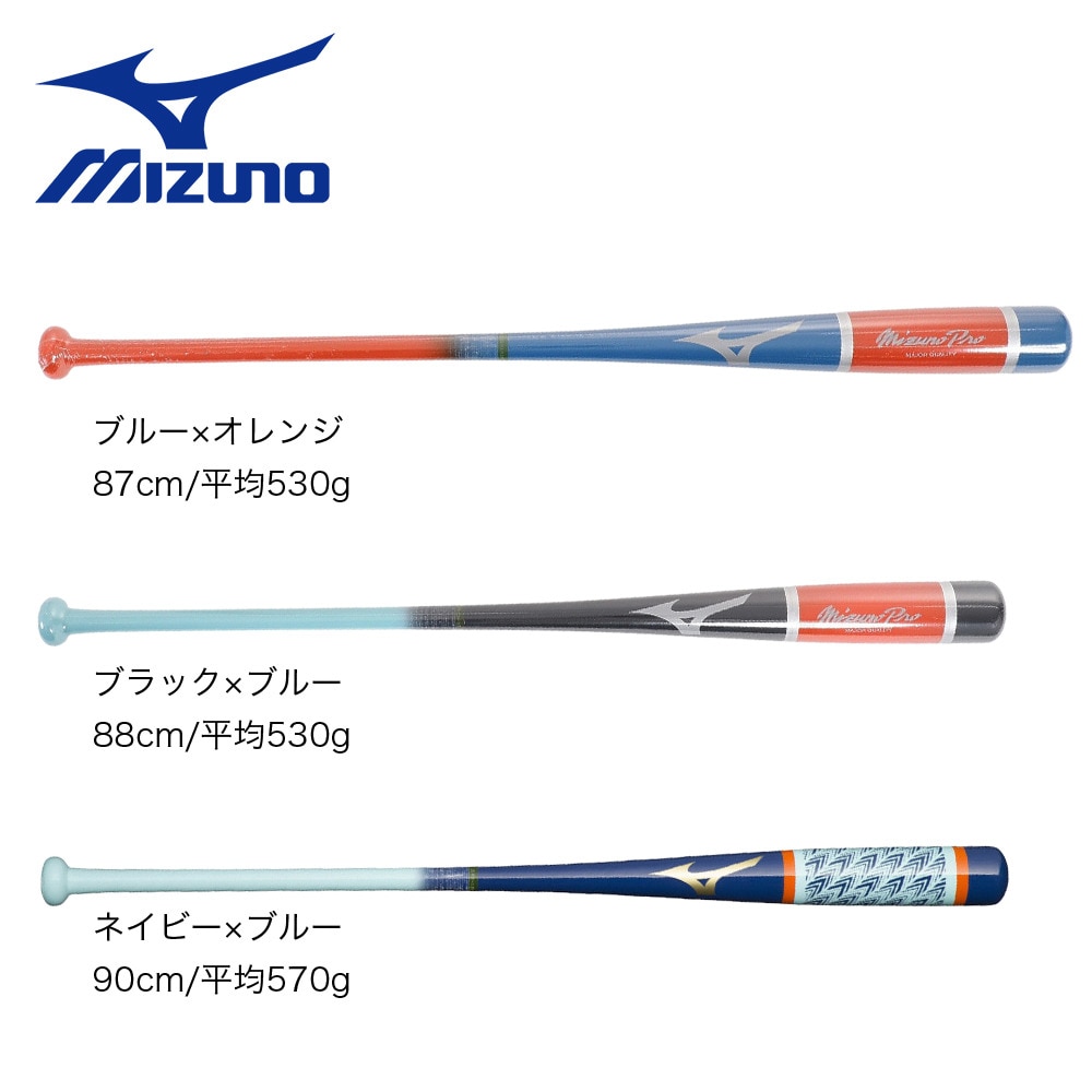 ミズノ（MIZUNO）（メンズ）軟式用バット 野球 一般 MPノック 88cm/平均530g 1CJWK16888 0521