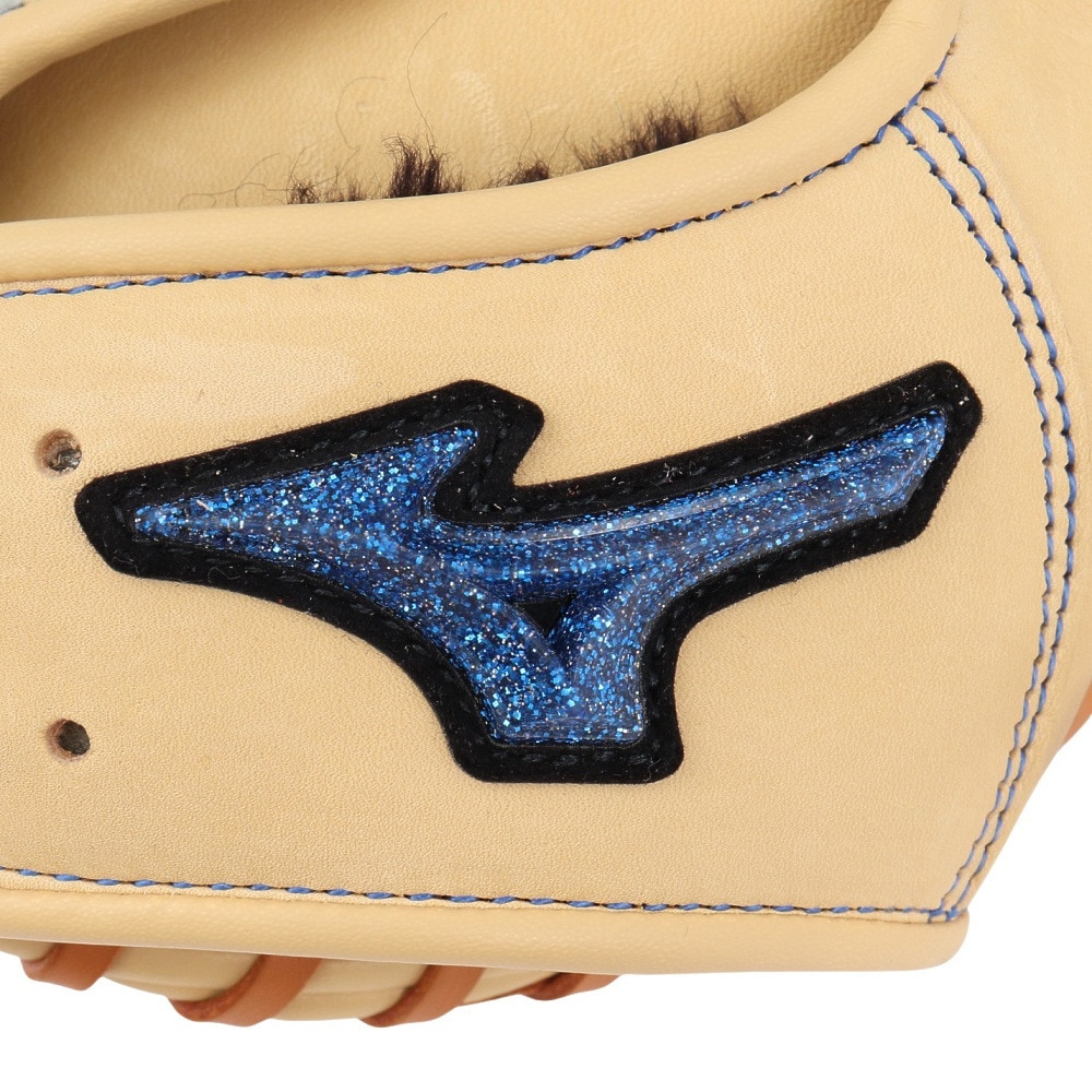 ミズノ（MIZUNO）（キッズ）少年軟式用グラブ 捕手用 野球グローブ ジュニア ウィルドライブ ブルー M-R型 1AJCY31600 8049