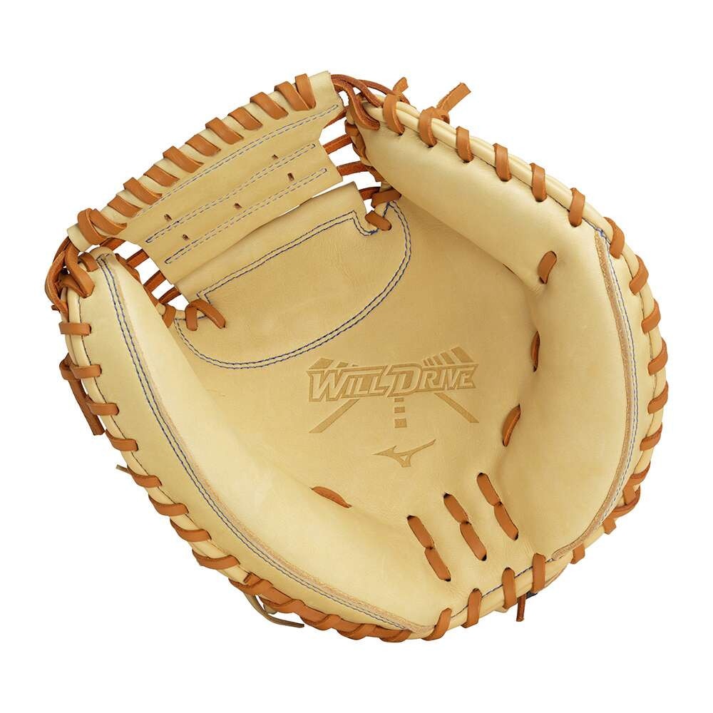ミズノ（MIZUNO）（キッズ）少年軟式用グラブ 捕手用 野球グローブ ジュニア ウィルドライブ ブルー M-R型 1AJCY31600 8049