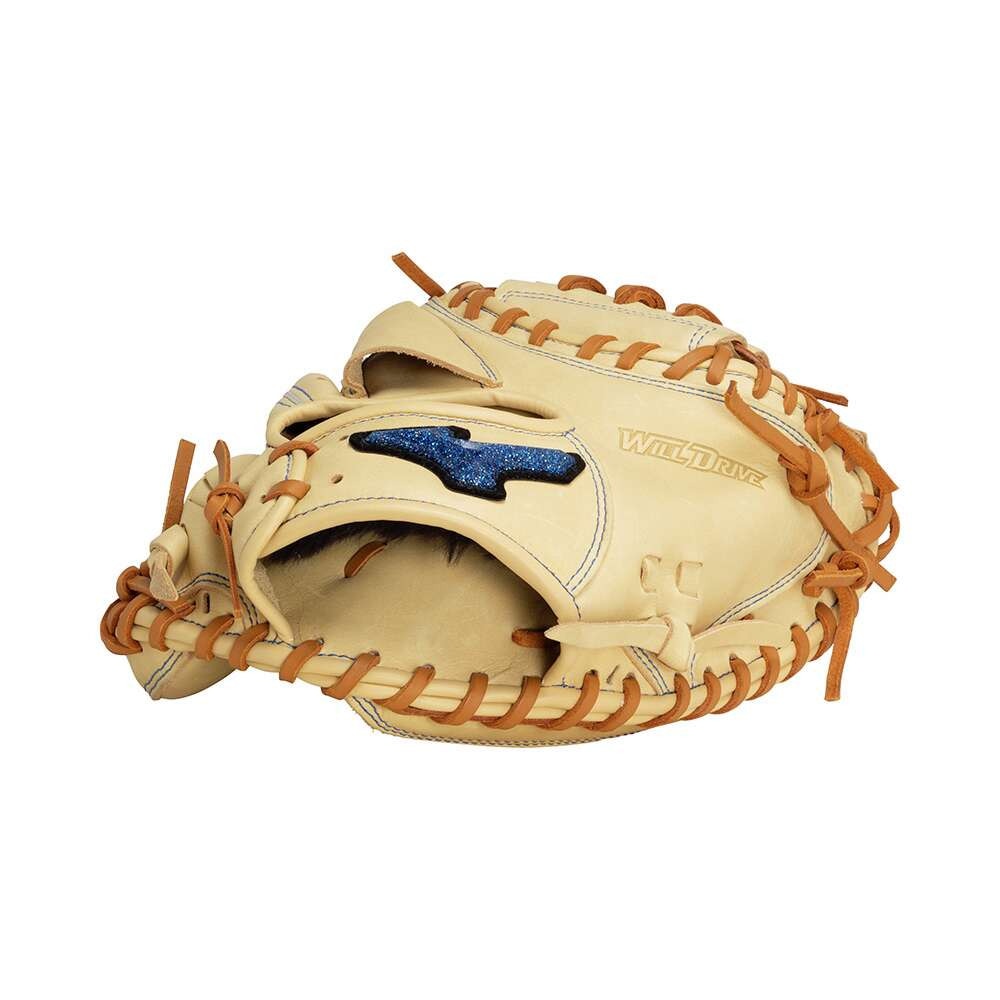 ミズノ（MIZUNO）（キッズ）少年軟式用グラブ 捕手用 野球グローブ ジュニア ウィルドライブ ブルー M-R型 1AJCY31600 8049