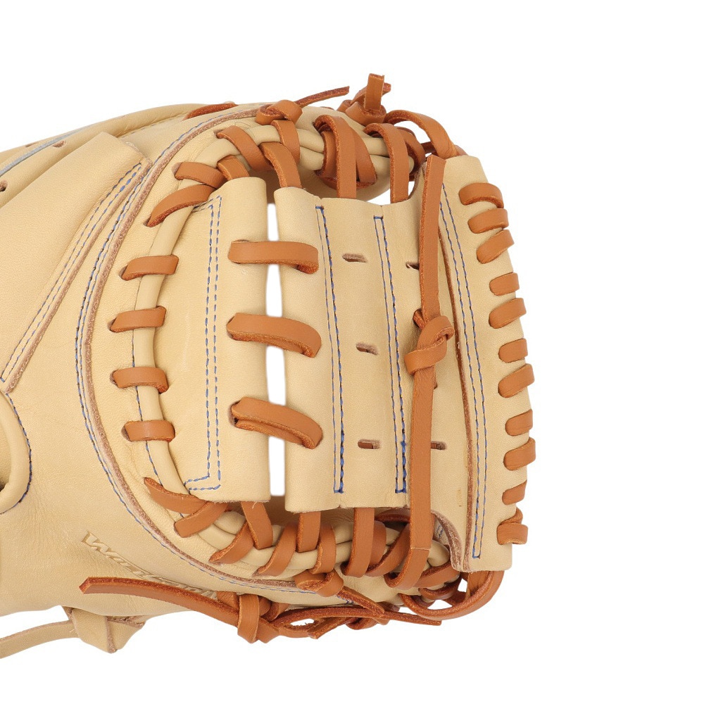 ミズノ（MIZUNO）（キッズ）少年軟式用グラブ 捕手用 野球グローブ ジュニア ウィルドライブ ブルー M-R型 1AJCY31600 8049