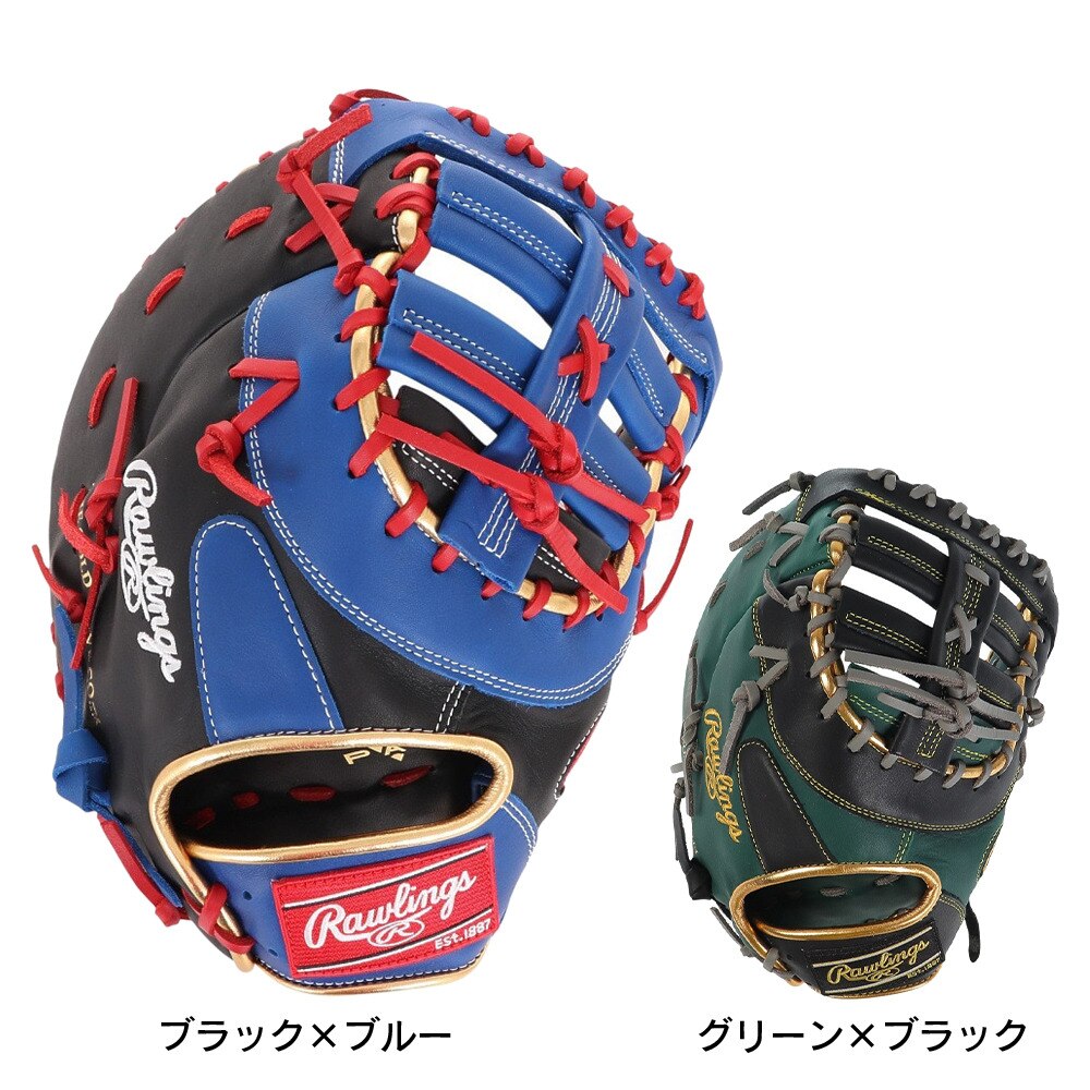 ローリングス（Rawlings）（メンズ）軟式用グラブ 一塁手用 野球グローブ 一般 ハイパーテック COLOR SYNC GR3FHTCM53-B/RY