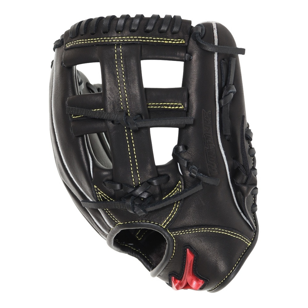 ミズノ（MIZUNO）（キッズ）少年軟式用グラブ オールラウンド用 野球グローブ ウィルドライブ レッド 小指2本入れ 23SS 1AJGY28610 09