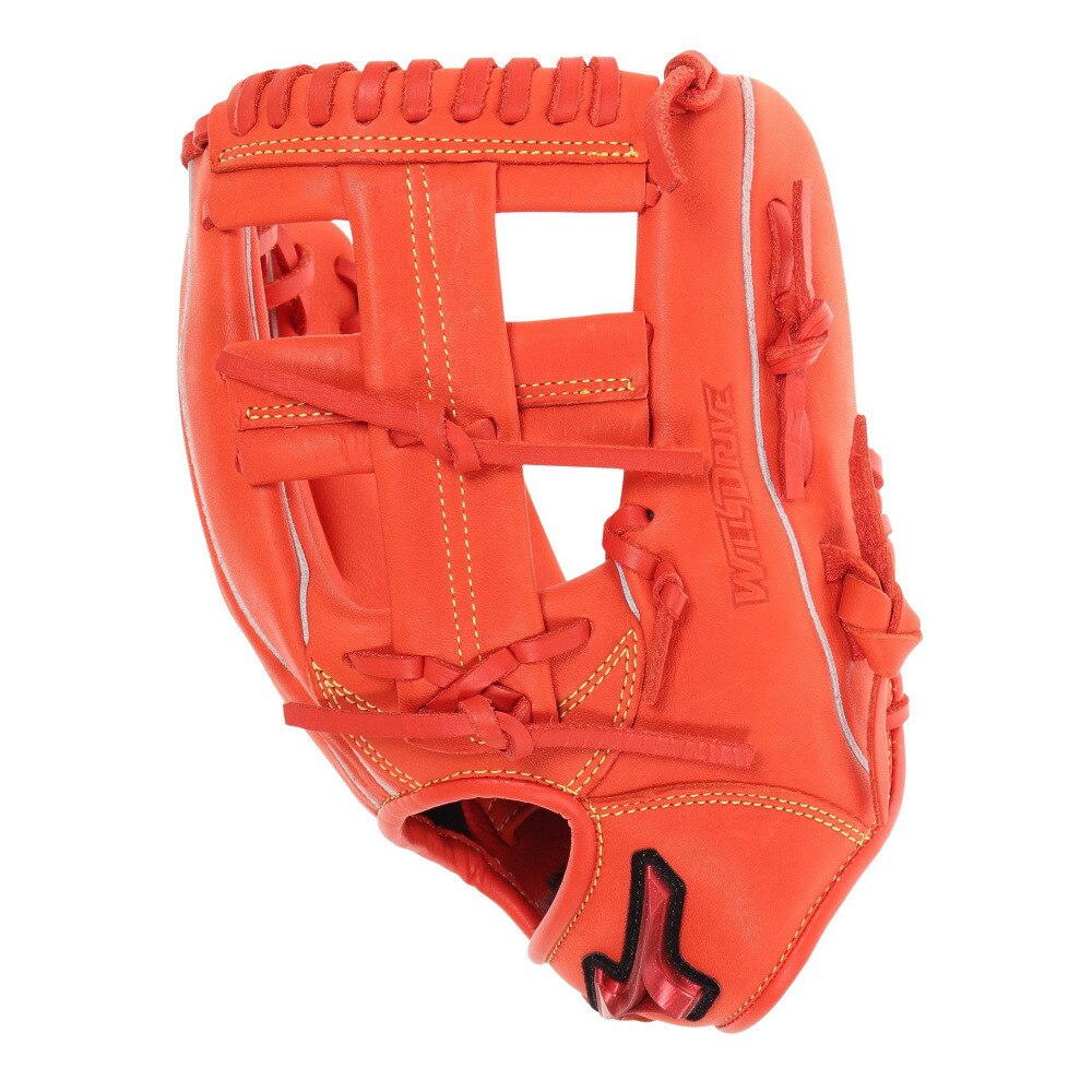 ミズノ（MIZUNO）（キッズ）少年軟式用グラブ オールラウンド用 野球グローブ ウィルドライブ レッド 小指2本入れ 23SS 1AJGY28610 52