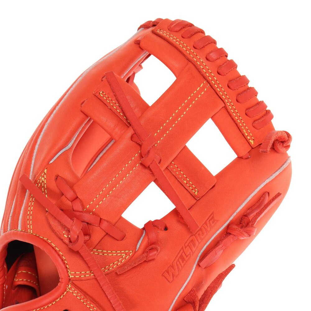 ミズノ（MIZUNO）（キッズ）少年軟式用グラブ オールラウンド用 野球グローブ ウィルドライブ レッド 小指2本入れ 23SS 1AJGY28610 52