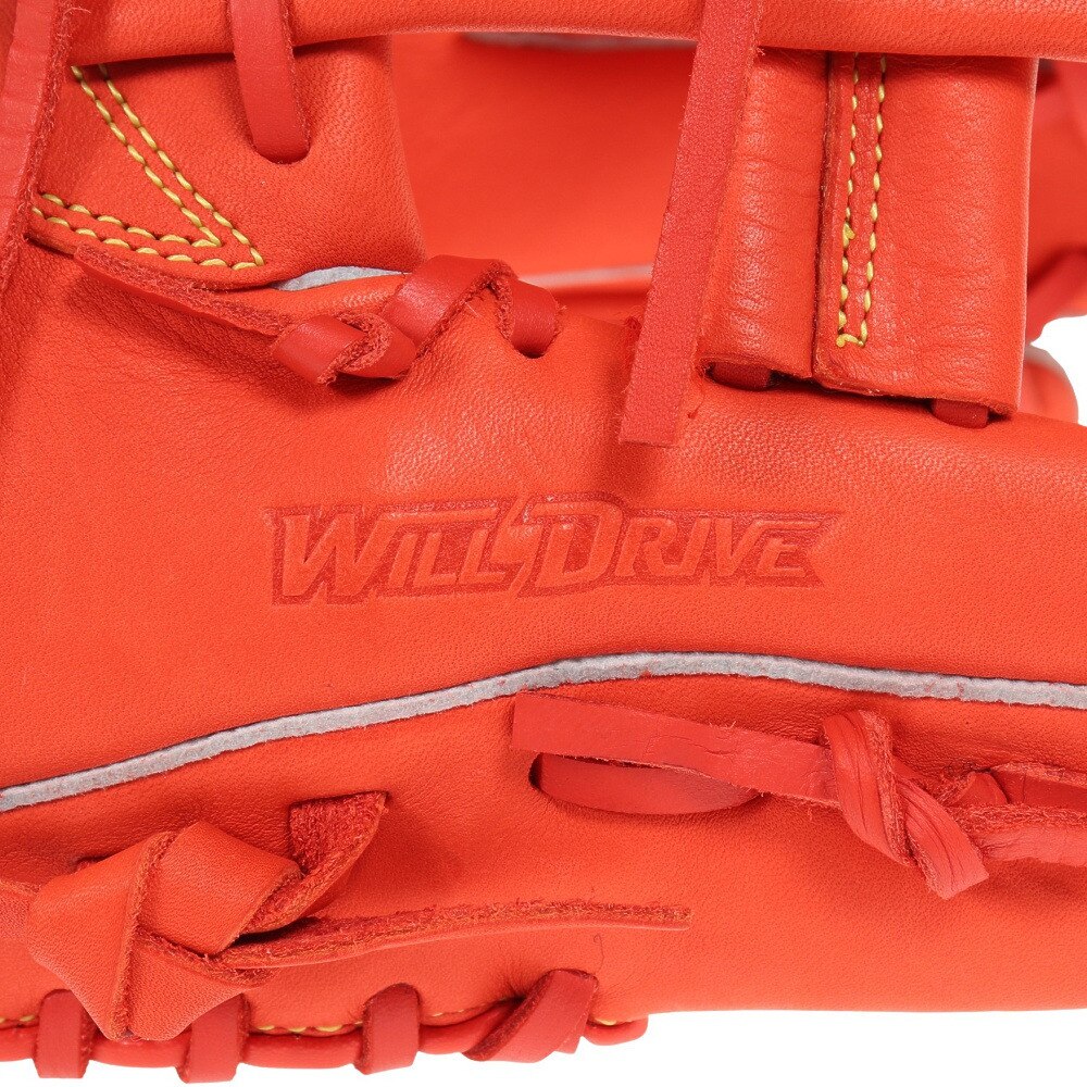 ミズノ（MIZUNO）（キッズ）少年軟式用グラブ オールラウンド用 野球グローブ ウィルドライブ レッド 小指2本入れ 23SS 1AJGY28610 52