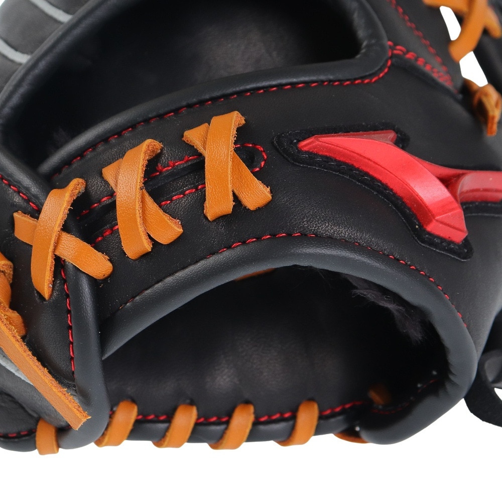 ミズノ（MIZUNO）（キッズ）少年軟式用グラブ 野球グローブ ジュニア ウィルドライブ レッド 1AJGY29620 09