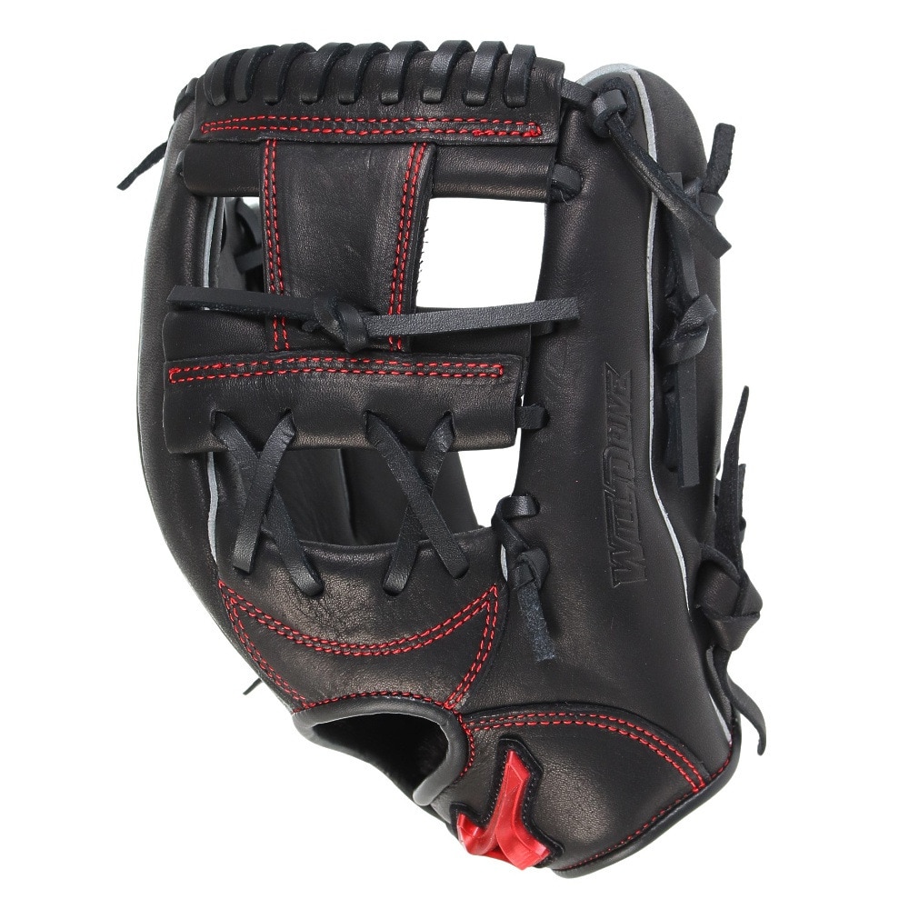 ミズノ（MIZUNO）（キッズ）少年軟式用グラブ オールラウンド用 野球グローブ ジュニア ウィルドライブ レッド 1AJGY30730 09