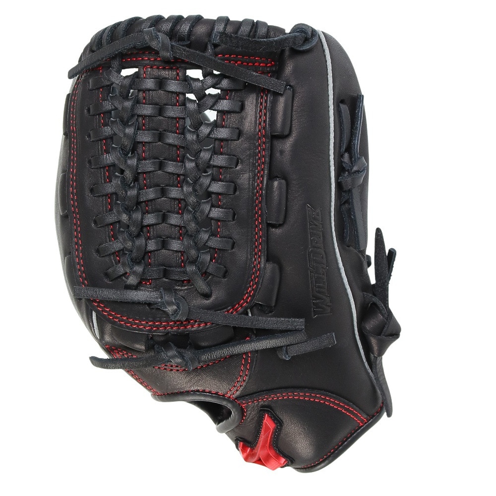 ミズノ（MIZUNO）（キッズ）少年軟式用グラブ オールラウンド用 野球グローブ ジュニア ウィルドライブ レッド 1AJGY30740 09