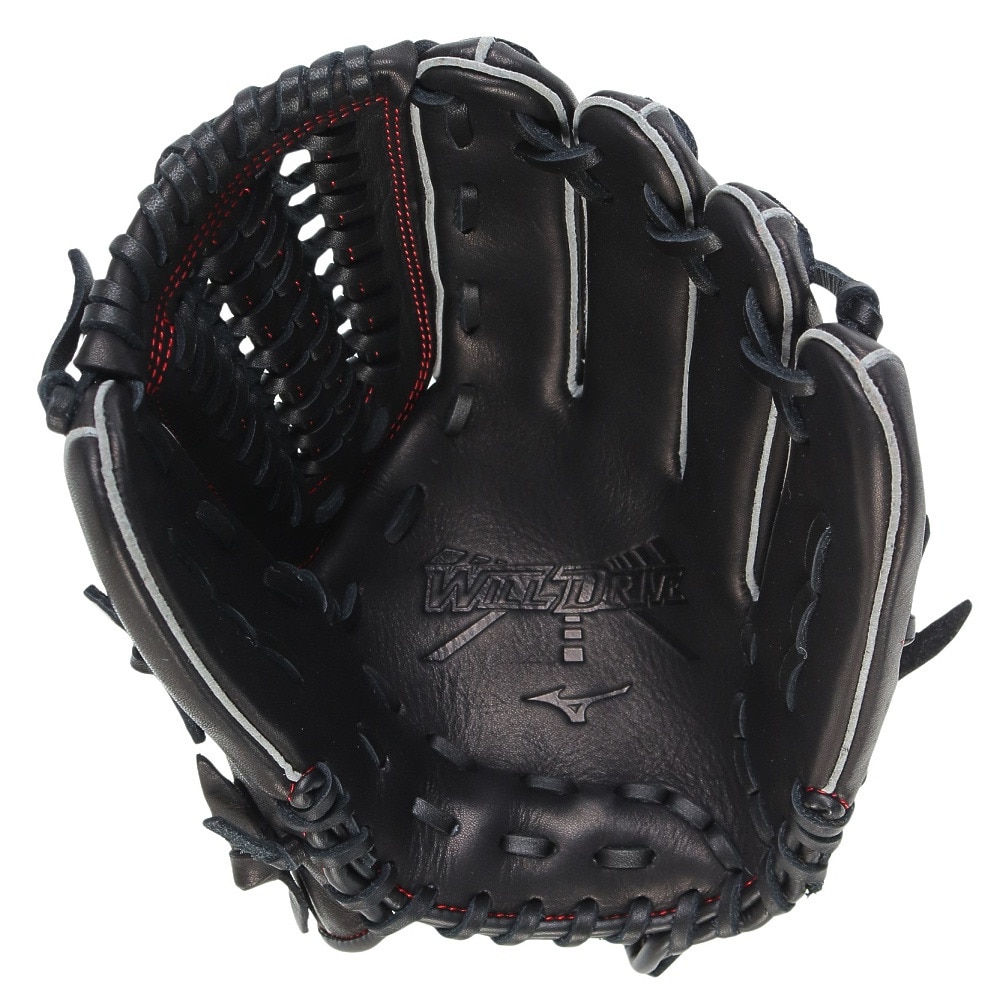 ミズノ（MIZUNO）（キッズ）少年軟式用グラブ オールラウンド用 野球グローブ ジュニア ウィルドライブ レッド 1AJGY30740 09