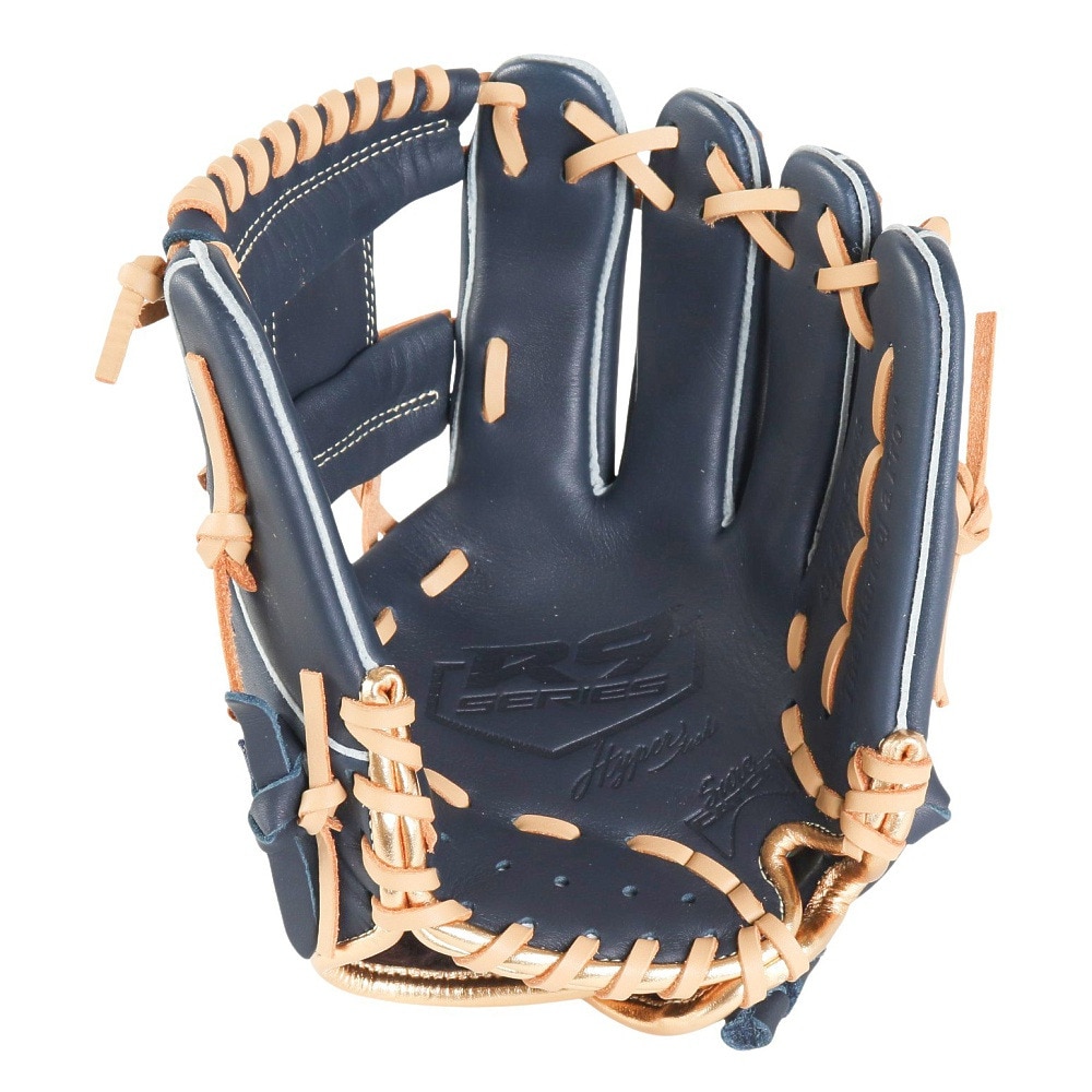 ローリングス（Rawlings）（キッズ）少年軟式用グラブ オールラウンド用 野球グローブ ジュニア ハイパーテック R9 SERIESBFS ネイビー GJ4FR9BFS-N