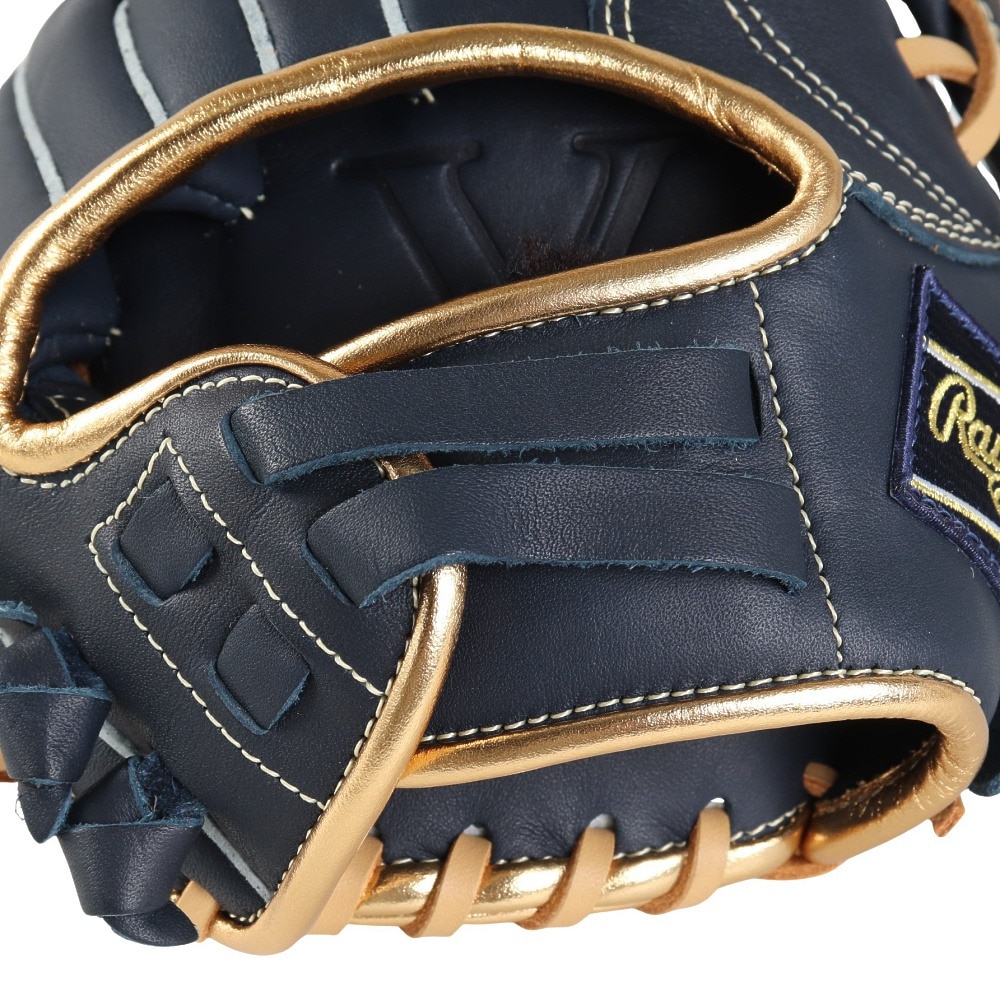 ローリングス（Rawlings）（キッズ）少年軟式用グラブ オールラウンド用 野球グローブ ジュニア ハイパーテック R9 SERIESBFS ネイビー GJ4FR9BFS-N