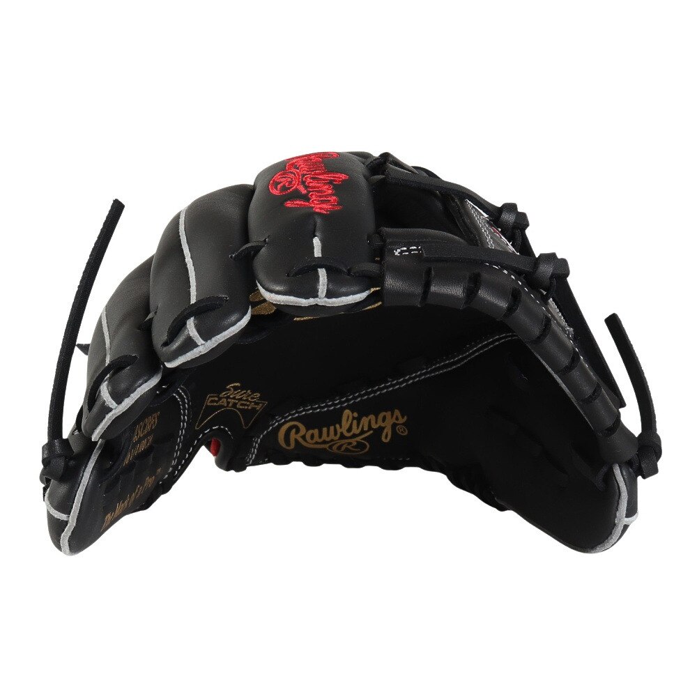 ローリングス（Rawlings）（キッズ）少年軟式用グラブ オールラウンド用 野球グローブ ジュニア グラブ シュアキャッチ BFS ブラック 左投用 GJ4SCBFS-B-RH