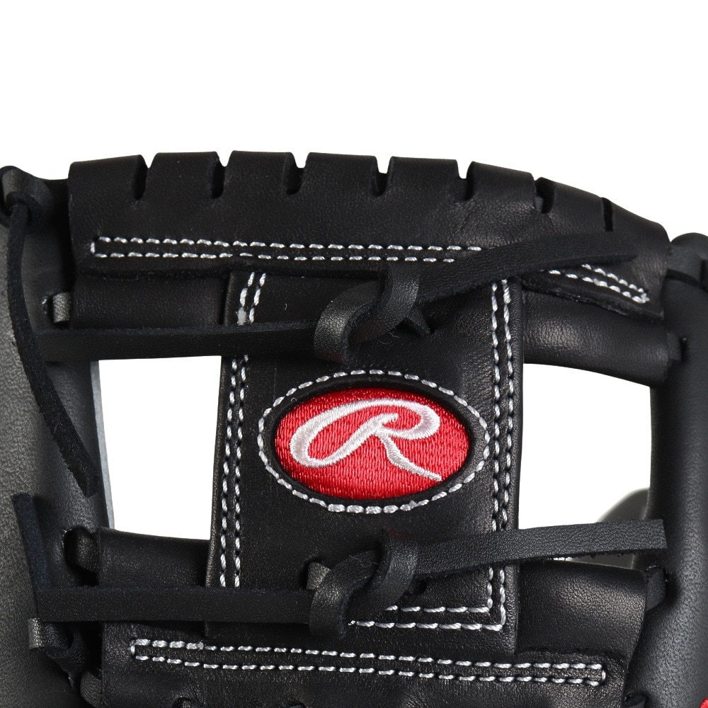 ローリングス（Rawlings）（キッズ）少年軟式用グラブ オールラウンド用 野球グローブ ジュニア グラブ シュアキャッチ BFS ブラック 左投用 GJ4SCBFS-B-RH