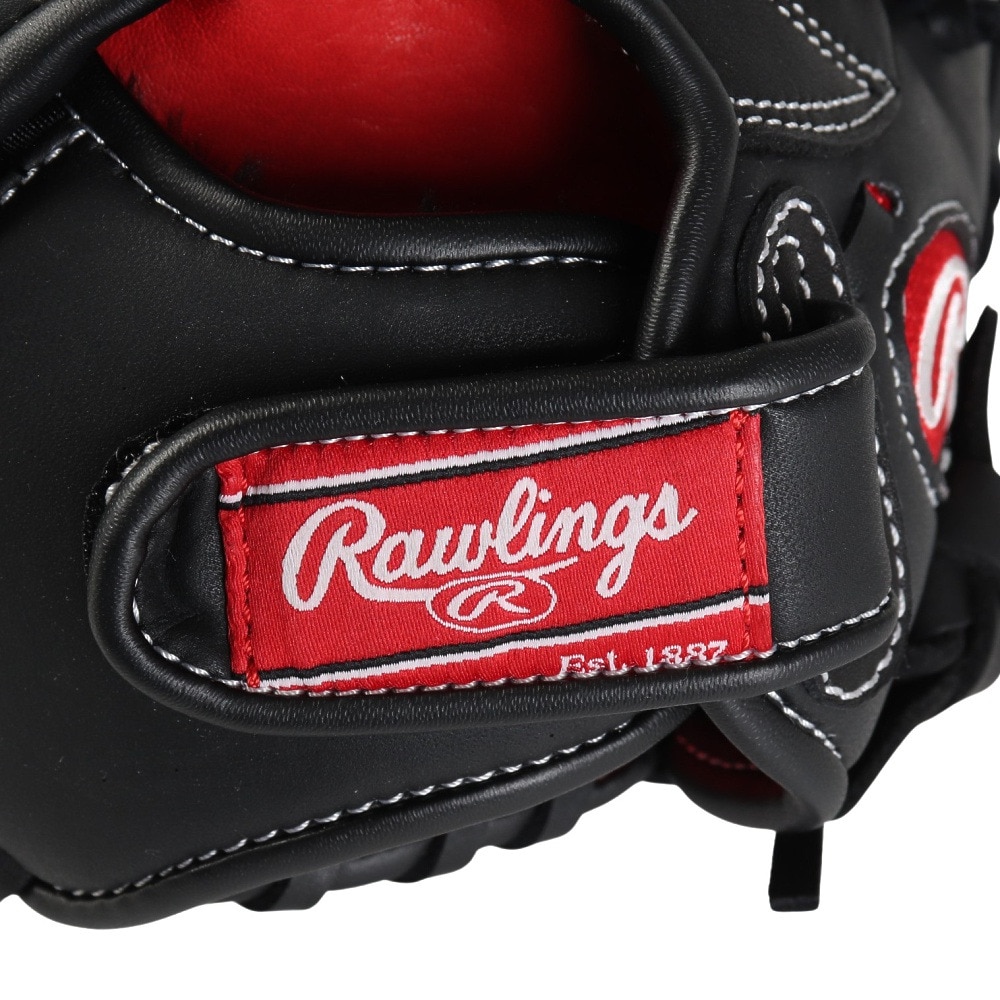ローリングス（Rawlings）（キッズ）少年軟式用グラブ オールラウンド用 野球グローブ ジュニア グラブ シュアキャッチ BFSS ブラック GJ4SCBFSS-B