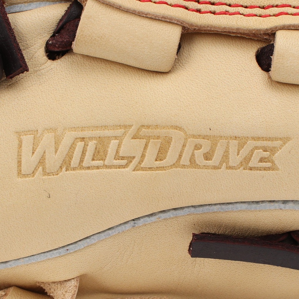 ミズノ（MIZUNO）（キッズ）少年軟式用グラブ オールラウンド用 野球グローブ ジュニア ウィルドライブ レッド AXI 1AJGY31540 8066