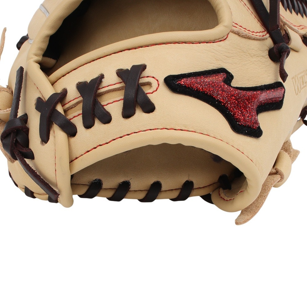 ミズノ（MIZUNO）（キッズ）少年軟式用グラブ オールラウンド用 野球グローブ ジュニア ウィルドライブ レッド AXI 1AJGY31540 8066