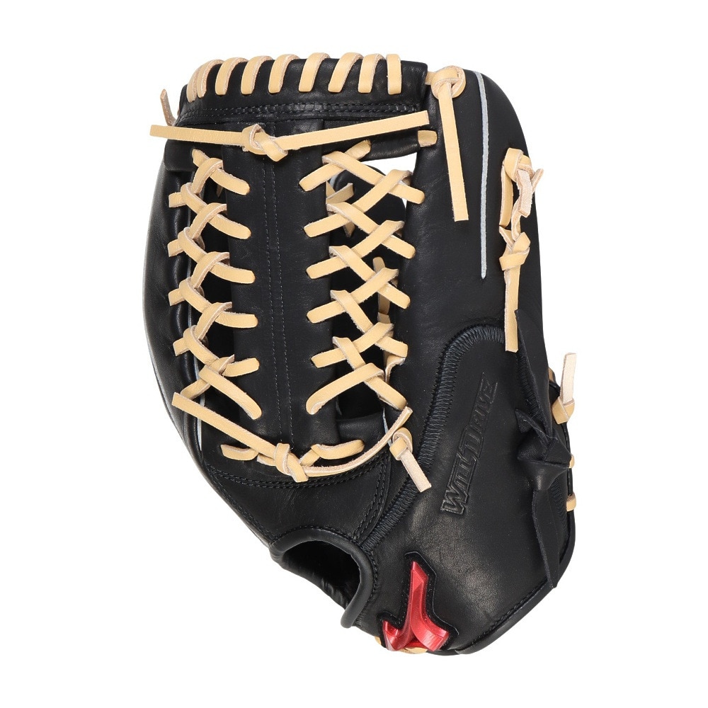 ミズノ（MIZUNO）（キッズ）少年軟式用グラブ オールラウンド用 野球グローブ ジュニア ウィルドライブ レッド U-Plus 1AJGY32340 0980