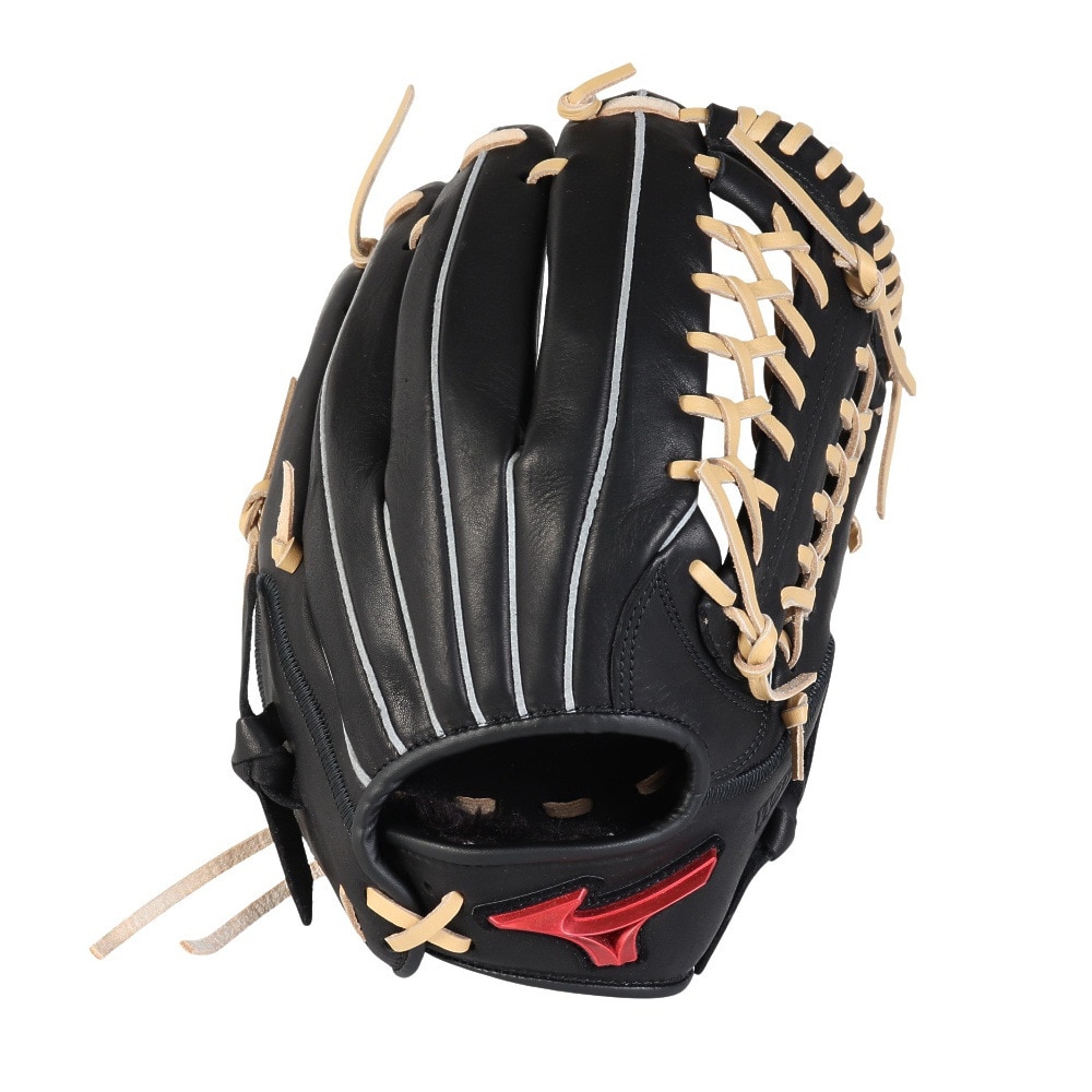 ミズノ（MIZUNO）（キッズ）少年軟式用グラブ オールラウンド用 野球グローブ ジュニア ウィルドライブ レッド U-Plus 1AJGY32340 0980