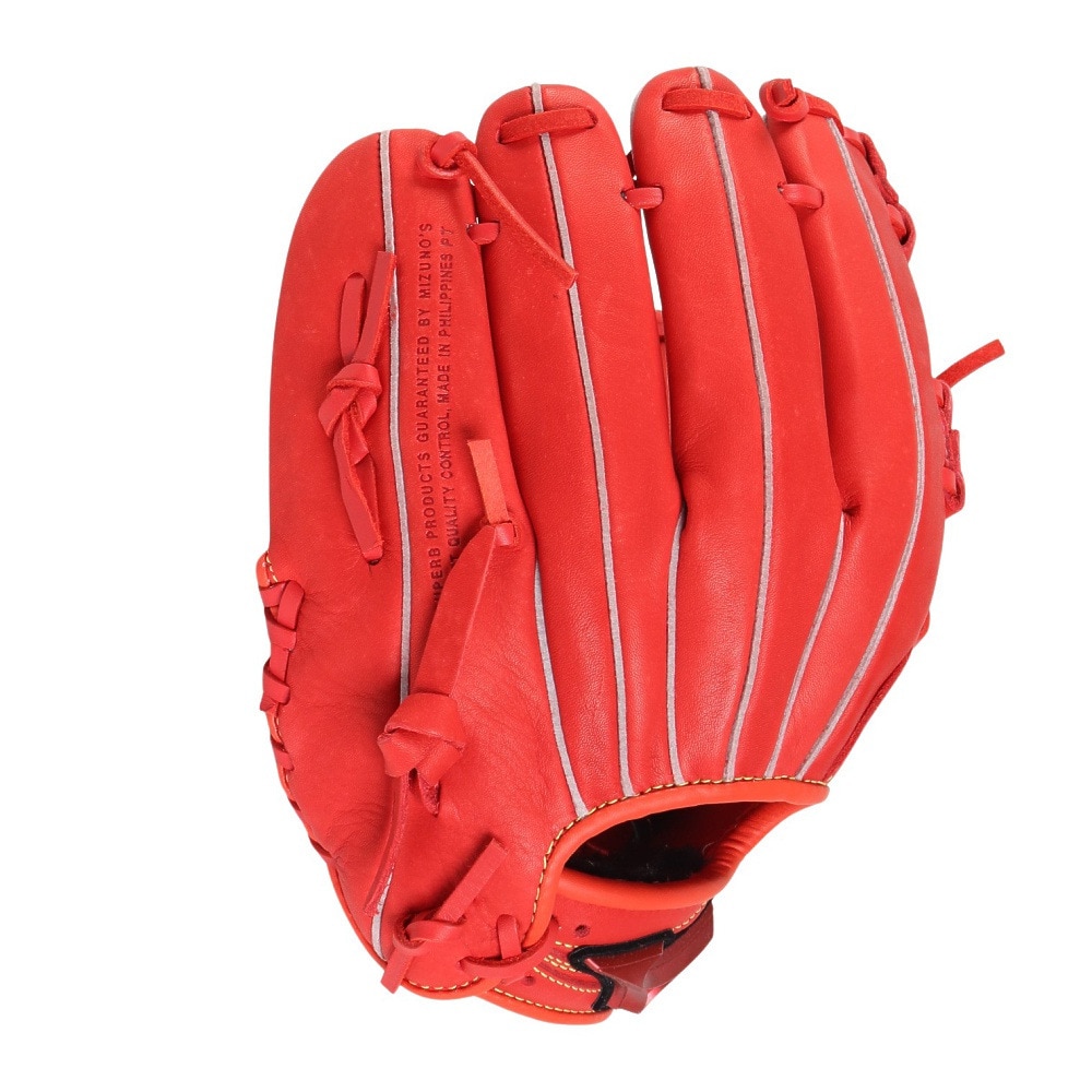 ミズノ（MIZUNO）（キッズ）少年軟式用グラブ オールラウンド用 野球 ジュニア ウィルドライブ レッド IBE 1AJGY32420 70