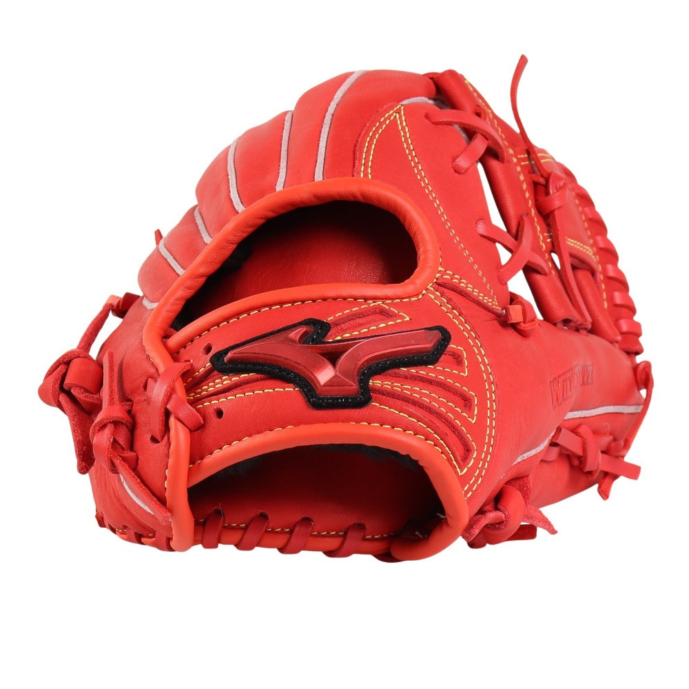 ミズノ（MIZUNO）（キッズ）少年軟式用グラブ オールラウンド用 野球 ジュニア ウィルドライブ レッド IBE 1AJGY32420 70