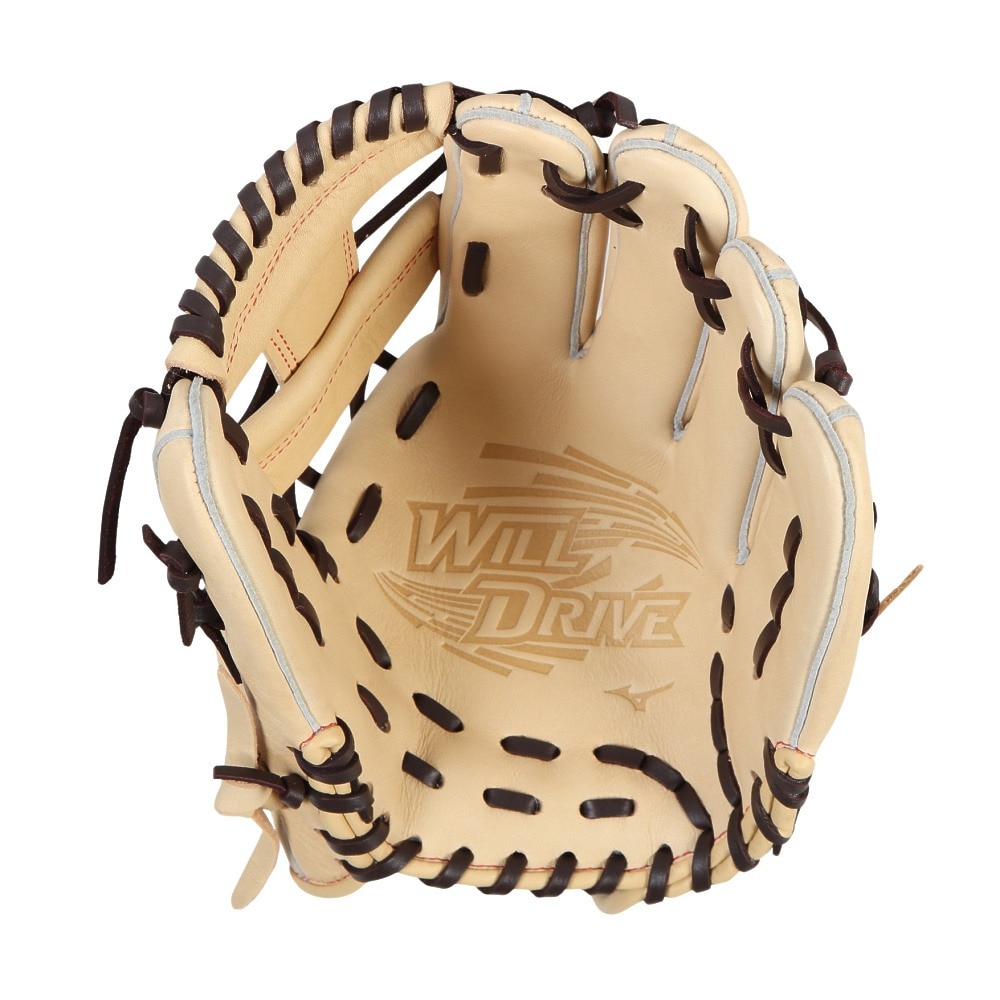 ミズノ（MIZUNO）（キッズ）少年軟式用グラブ オールラウンド用 野球グローブ ウィルドライブ RED IBE 1AJGY32420 8057