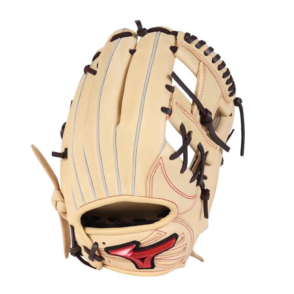 ミズノ（MIZUNO）（キッズ）少年軟式用グラブ オールラウンド用 野球グローブ ウィルドライブ RED IBE 1AJGY32420 8057
