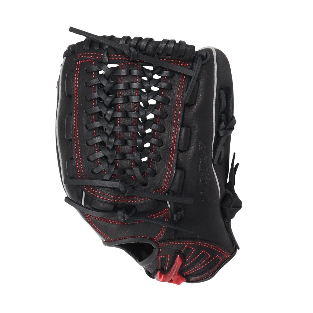 ミズノ（MIZUNO）（キッズ）少年軟式用グラブ オールラウンド用 野球グローブ ジュニア ウィルドライブ レッド IBE Lサイズ 1AJGY32430 09