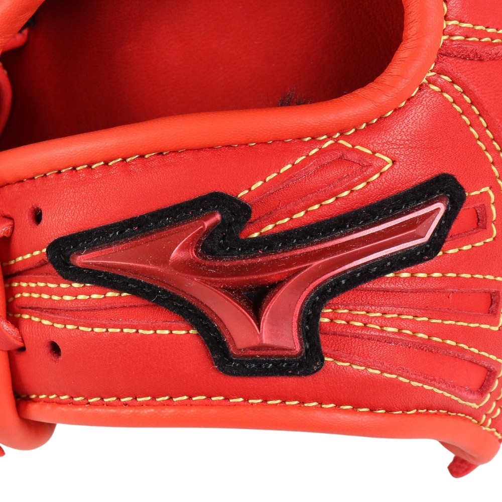 ミズノ（MIZUNO）（キッズ）少年軟式用グラブ オールラウンド用 野球 ジュニア ウィルドライブ レッド IBE 1AJGY32430 70