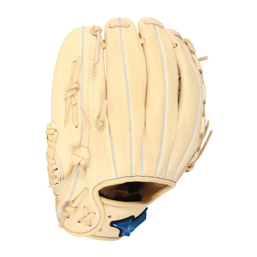 ミズノ（MIZUNO）（キッズ）少年軟式用グラブ オールラウンド用 野球グローブ ウィルドライブ ブルー L 1AJGY32530 80