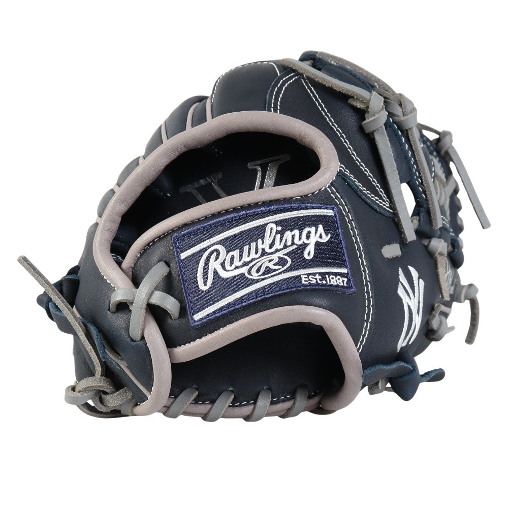 ローリングス（Rawlings）（キッズ）少年軟式用グラブ オールラウンド用 野球グローブ ジュニア ハイパーテック MLB TEAM GJ5HTMN6L1-NYY