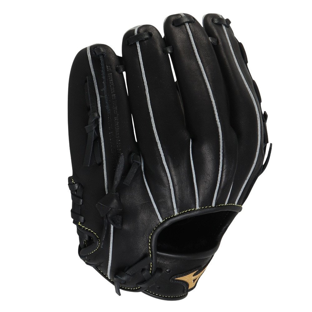 Mizuno ブラックレザーグローブ ミズノ（MIZUNO）（キッズ）少年軟式用グラブ オールラウンド用 野球