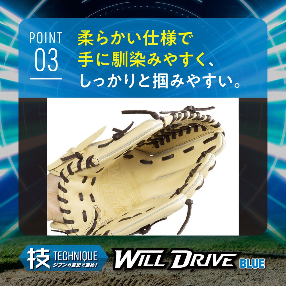 ミズノ（MIZUNO）（キッズ）少年軟式用グラブ オールラウンド用 野球