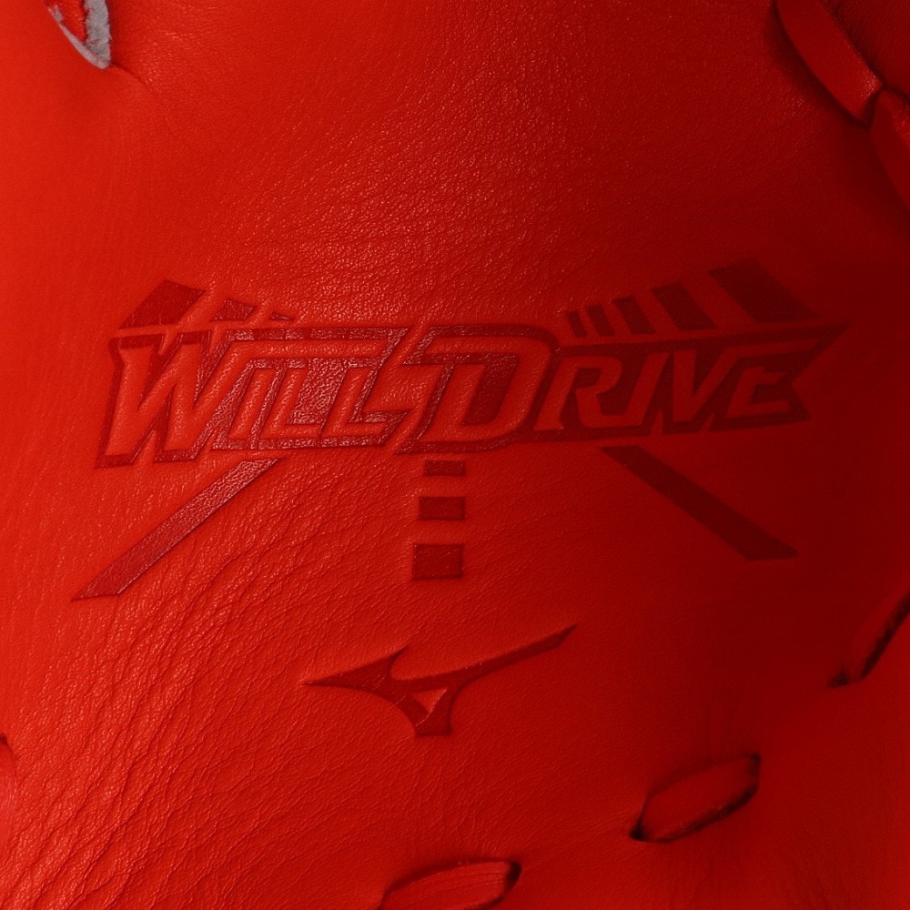 ミズノ（MIZUNO）（キッズ）少年軟式用グラブ オールラウンド用 野球グローブ ジュニア WILL DRIVE RED 1AJGY18510 52H