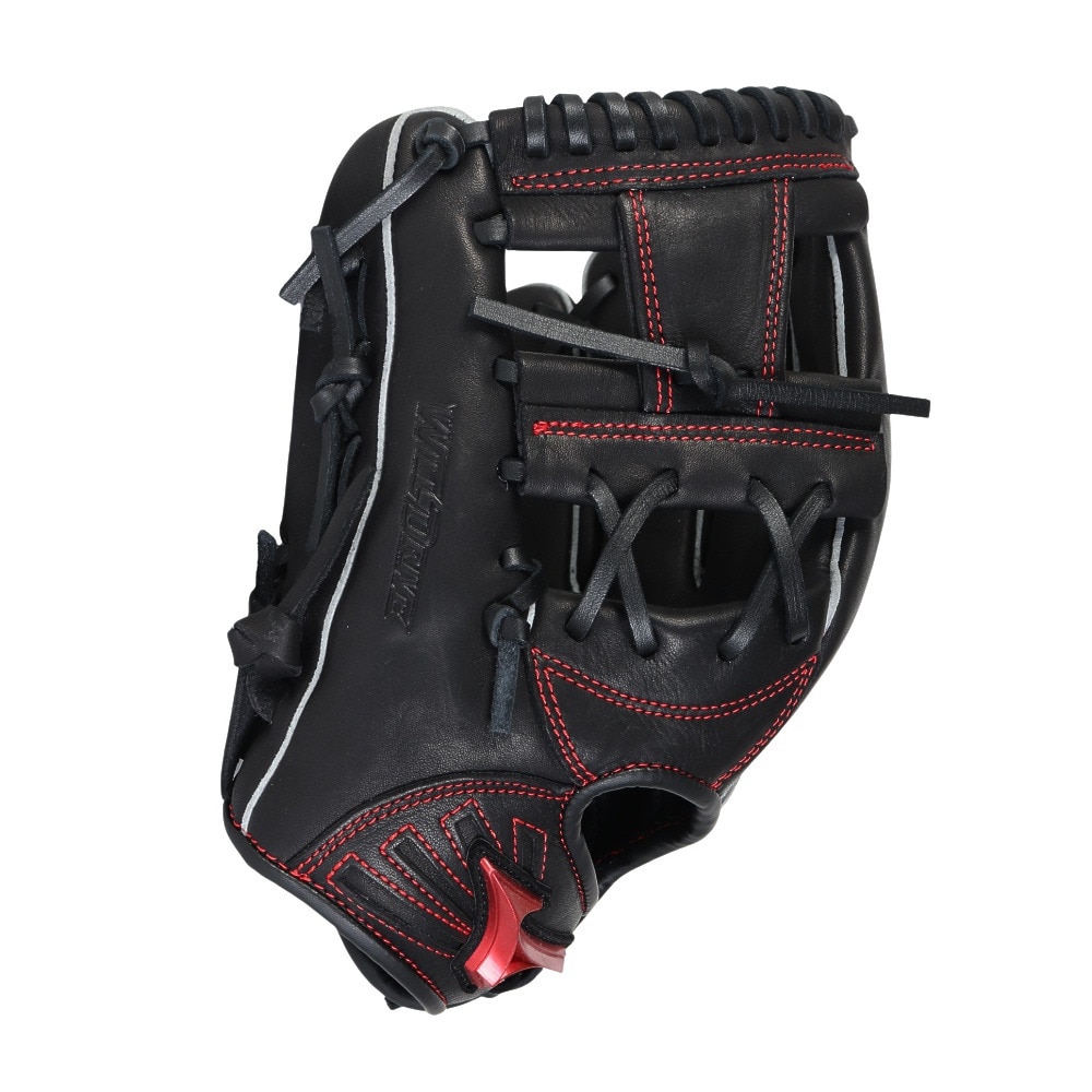 ミズノ（MIZUNO）（キッズ）少年軟式用グラブ オールラウンド用 野球グローブ ウィルドライブ RED IBE 左投げ用 1AJGY32420 09H