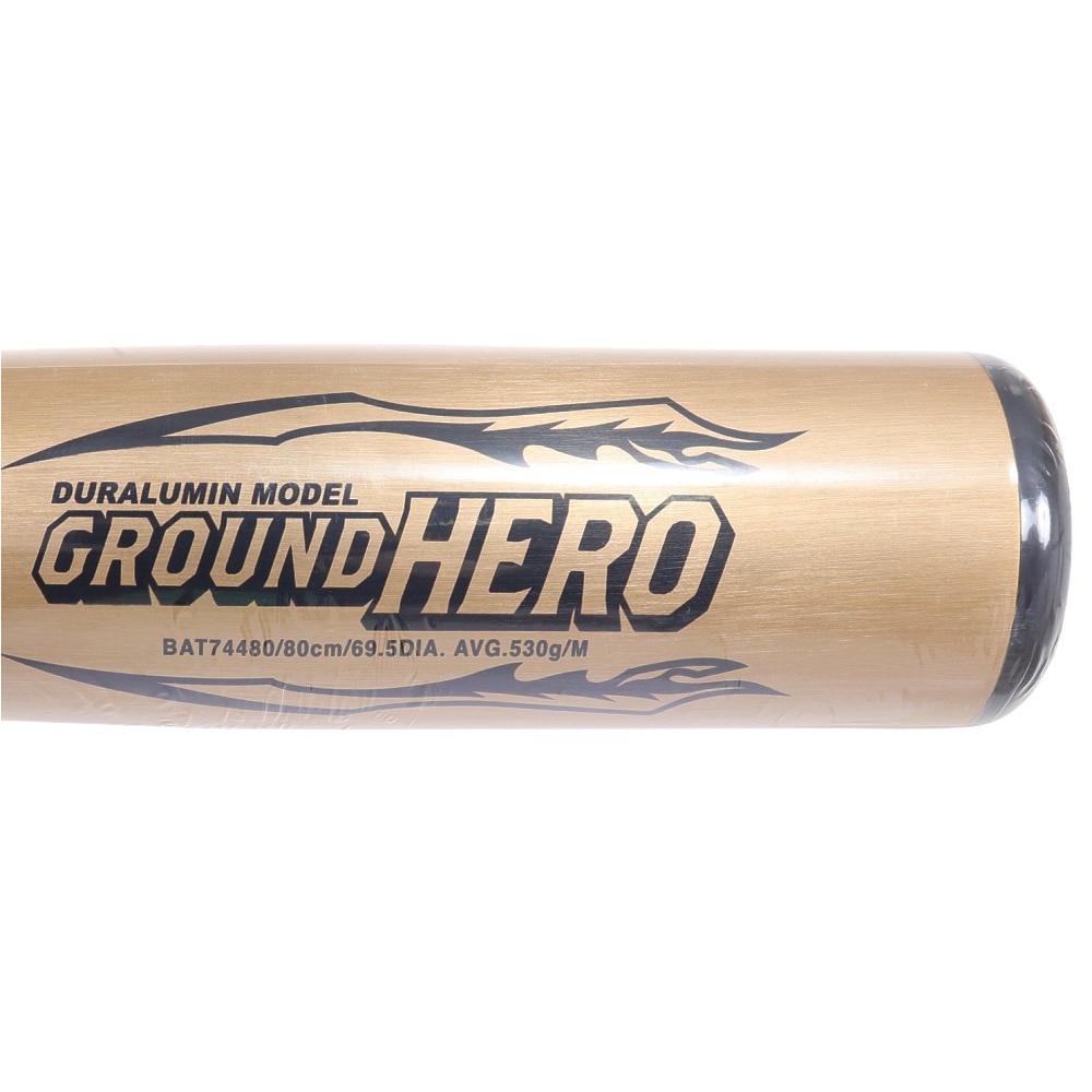 ゼット（ZETT）（キッズ）少年軟式用バット 野球 ジュニア グランドヒーロー 80cm/530g平均 BAT74480-8201
