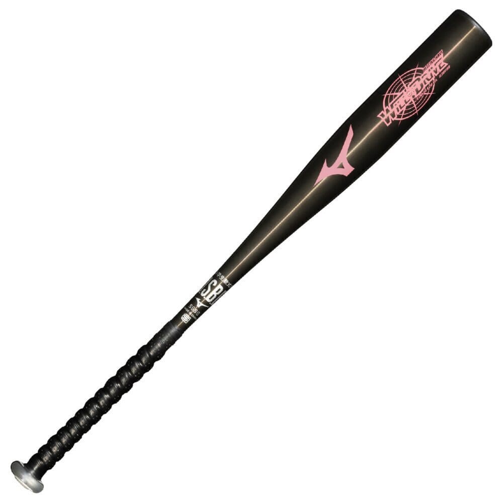 ミズノ（MIZUNO）（キッズ）少年軟式用バット 野球 ジュニア ウィルドライブ レッド×ヒッティングナビ トップ 78cm/平均500g 1CJMY18878 64