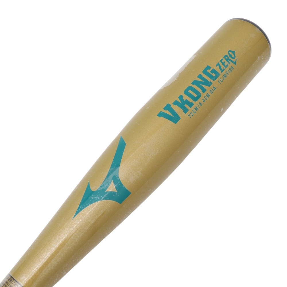 ミズノ（MIZUNO）（キッズ）少年軟式用バット 野球 小学生軟式用VコングZERO 金属製 72cm 平均440g 1CJMY18972 50