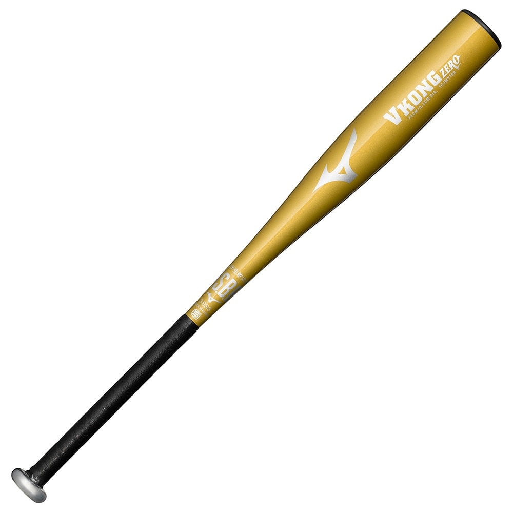 ミズノ（MIZUNO）（キッズ）少年軟式用バット 野球 ジュニア 小学生軟式用VコングZERO 金属製 74cm 平均460g 1CJMY18974 50